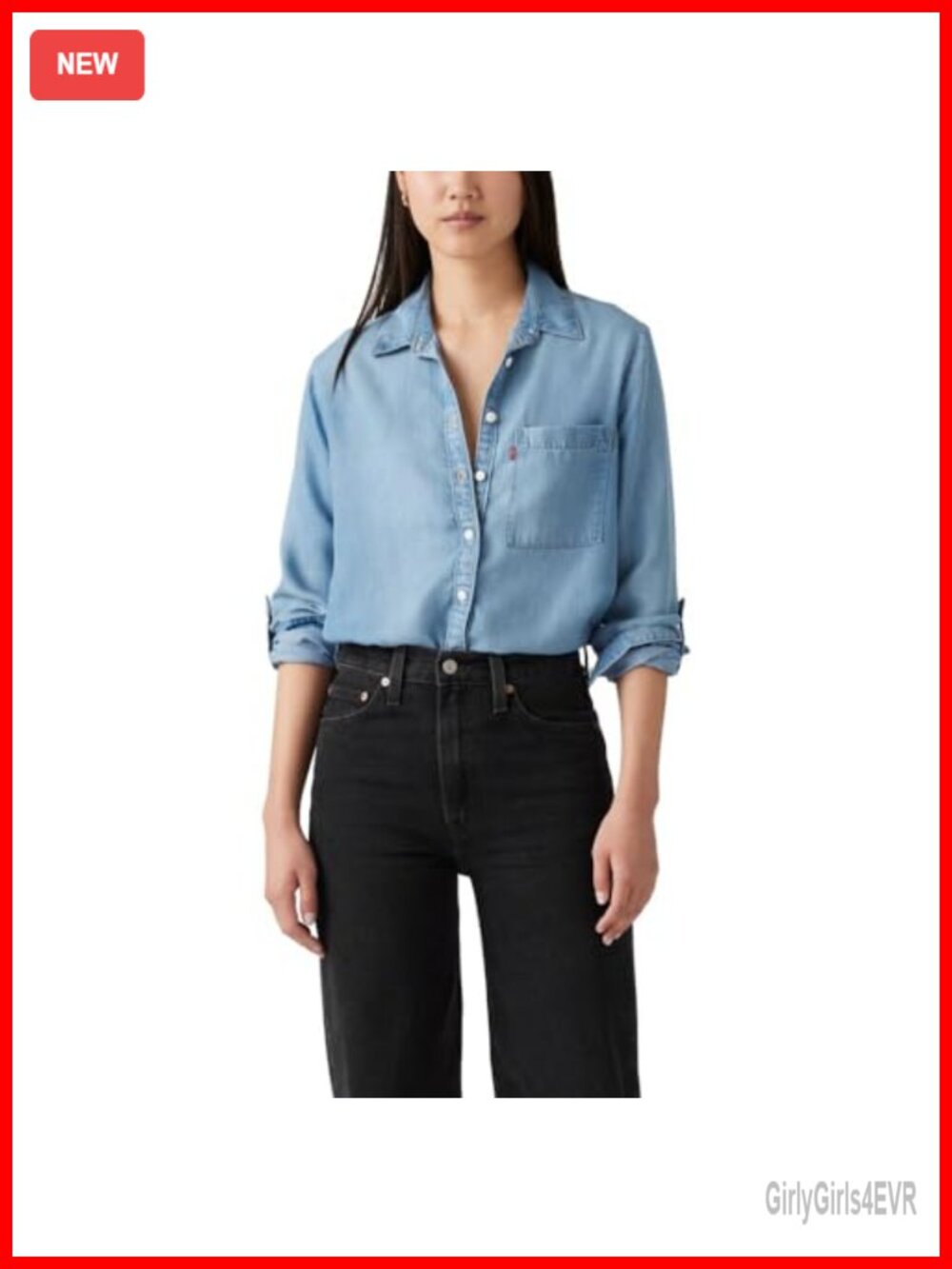 Utility Button Down Shirt Standard Fit Rolled Sleeves